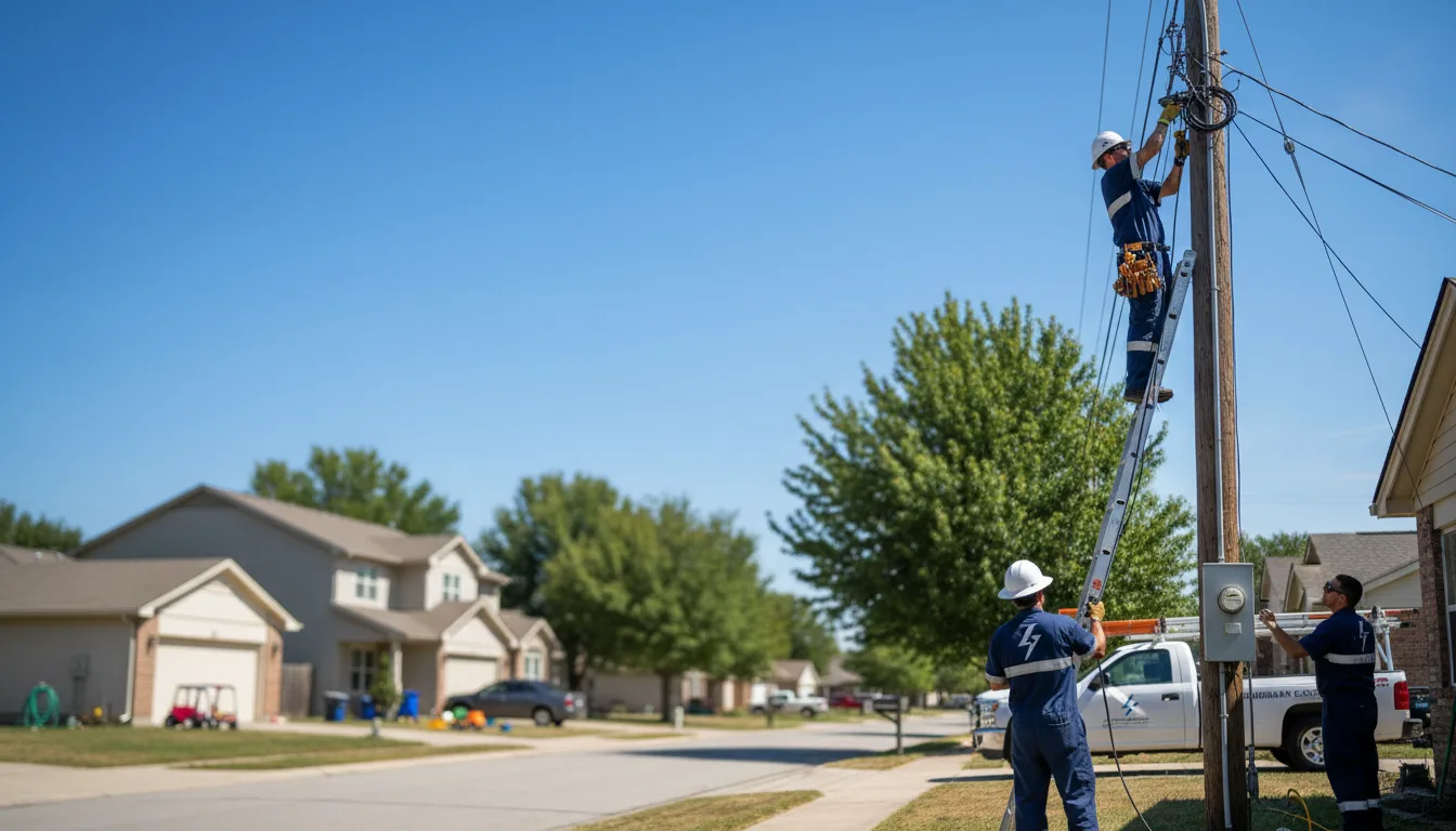 Residential electrician providing installation services in Lawton, IA